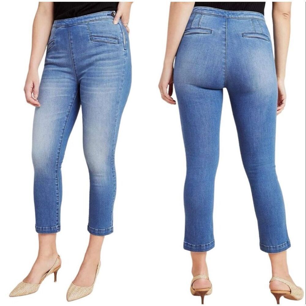 Anthropologie Pilcro the Leterpress high rise crop legging jeans 29